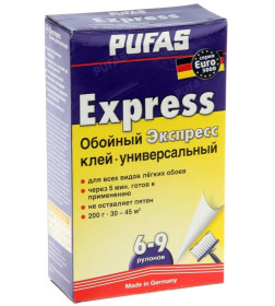 Клей обойный PUFAS Экспресс универсальный, 200 г