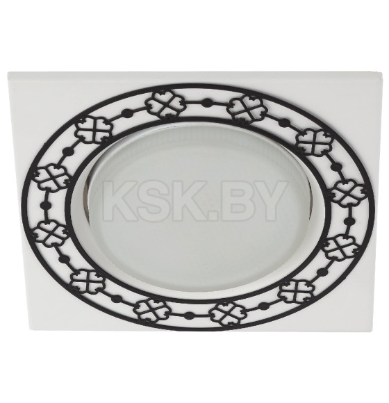 Светильник встраиваемый GX53 KL78 WH/BK белый/черный ЭРА (KL78) 
