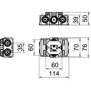 Коробка установочная для сплошных стен с боковым пространством 64*50мм (76*114мм) OBO-Bettermann  2003725 (2003725) 