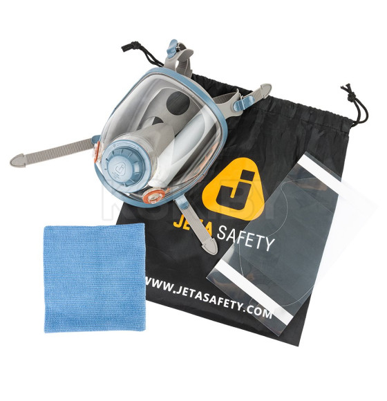 Маска полнолицевая без фильтра 6950 Jeta Safety с покрытием линзы ChemShield, р-р L (в комплекте салфетка из микрофибры, р-р L, не (6950-L(mf)) 