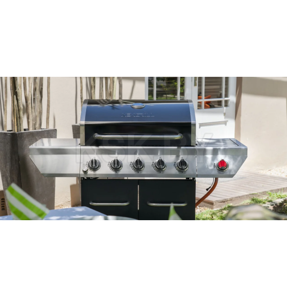 Гриль газовый Nexgrill Gourmet Plus 5B + SSB (черный) 720-0830XA (720-0830XA) 