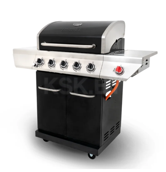 Гриль газовый Nexgrill Gourmet Plus 5B + SSB (черный) 720-0830XA (720-0830XA) 