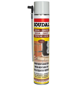 Пена PU монтажная Soudal Yellow Winter , 750 мл (выход до 45 л)