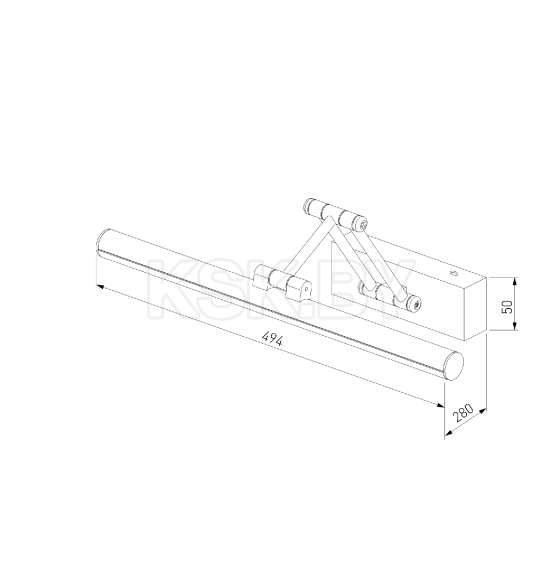 Светильник настенный светодиодный Monza LED черный 4000К 40128/LED черный (a064137) 