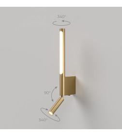 Светильник настенный светодиодный Sarca LED 3000K 40111/LED латунь