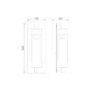 Светильник садово-парковый Pipe D чёрный 35151/D (a058261) 