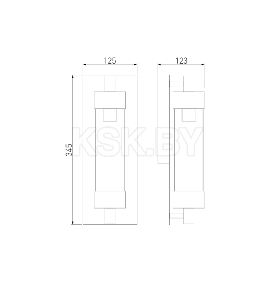 Светильник садово-парковый Pipe D чёрный 35151/D (a058261) 