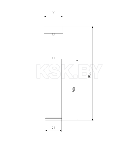 Светильник подвесной светодиодный DLR023 12W 3000K черный матовый DLR023 (a063930) 