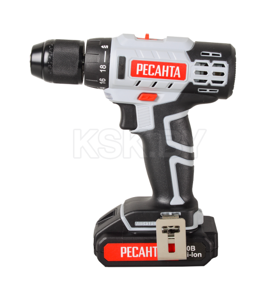 Дрель-шуруповерт аккумуляторная ДА-20-2ЛК (2,0 А/ч) Ресанта (ДА-20-2ЛК) 