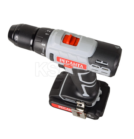 Дрель-шуруповерт аккумуляторная ДА-20-2ЛК (2,0 А/ч) Ресанта (ДА-20-2ЛК) 