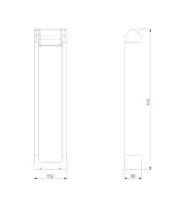 Светильник садово-парковый со светодиодами DORS F LED 35163/F черный