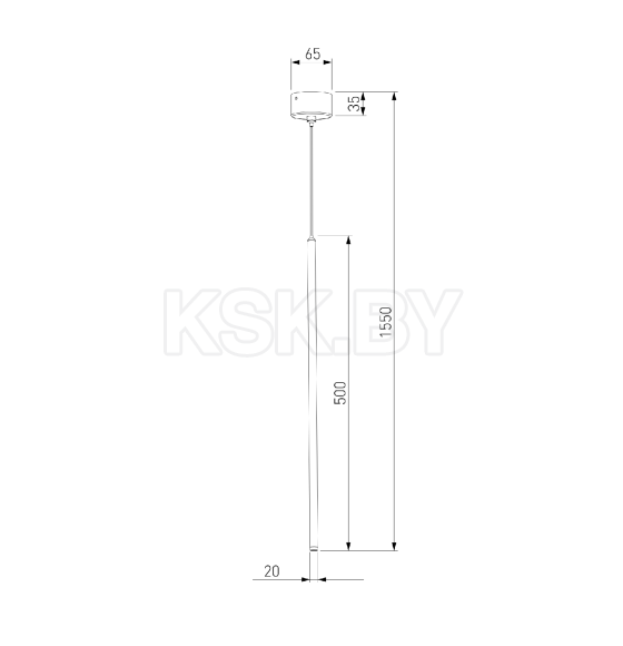 Светильник подвесной светодиодный Flinn 4W 4000К белый 50263 LED (a066780) 