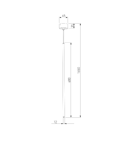 Светильник подвесной светодиодный Flinn 3W 4000К белый 50262 LED