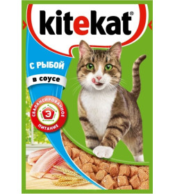 Корм влажный Kitekat Рыба в соусе 85 г