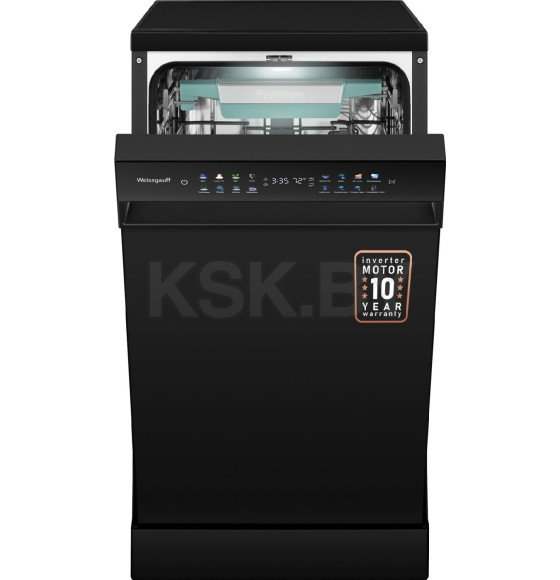 Посудомоечная машина Weissgauff DW 4539 Inverter Touch AutoOpen Black (DW4539InverterTouchAutoOpenBlack) 