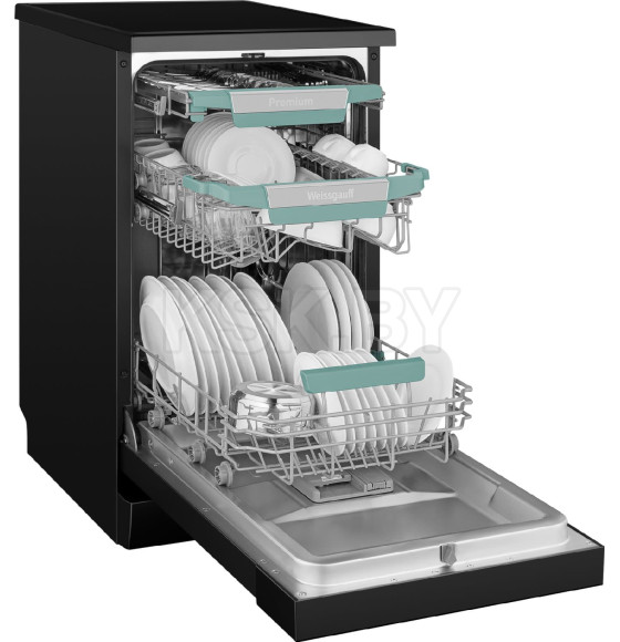 Посудомоечная машина Weissgauff DW 4539 Inverter Touch AutoOpen Black (DW4539InverterTouchAutoOpenBlack) 