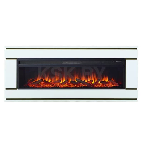 Каминокомплект Смолком VALERIE V60 c Royal Flame Vision 60 LOG LED Бьянко белый (VALV6Vi60LOLEБб) 