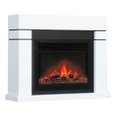 Каминокомплект Смолком LINDOS MB/JUP/SYM26 c Real Flame MOONBLAZE DELUXE-S BL LT Бьянко белый (LINMBMODEBLLTБб) 