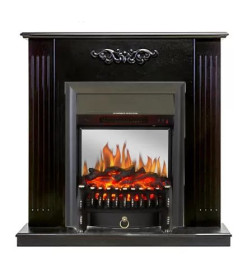 Каминокомплект Смолком LUMSDEN STD-ASP c Real Flame FOBOS-S LUX BL LT Темный орех