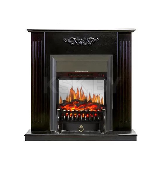 Каминокомплект Смолком LUMSDEN STD-ASP c Real Flame FOBOS-S LUX BL LT Темный орех (LUMSTFOLUBLLTТо) 