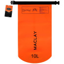 Гермомешок туристический Maclay 10L, 500D, цвет оранжевый   9383449 (9383449) 