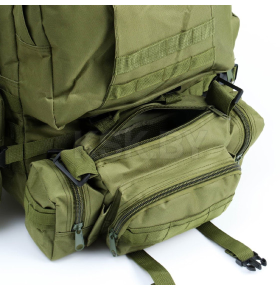 Рюкзак тактический "Аdventure" 50 л, зеленый, с доп. отделениями   7914122    (7914122) 