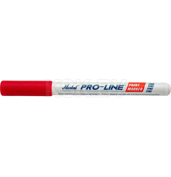 Маркер промышл. перманентный на основе жидк. краски MARKAL PRO-LINE FINE КРАСНЫЙ (Толщина линии 1,5 мм. Цвет красный) (96874) 