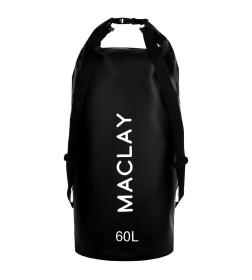 Гермомешок туристический Maclay 60L, 500D, цвет черный   9383455