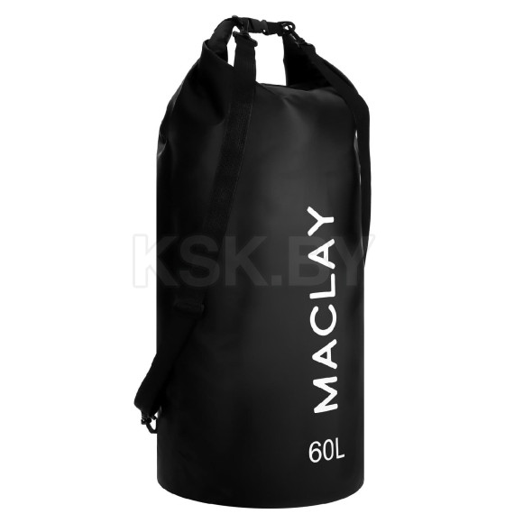 Гермомешок туристический Maclay 60L, 500D, цвет черный   9383455 (9383455) 