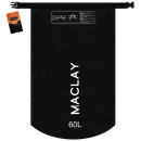 Гермомешок туристический Maclay 60L, 500D, цвет черный   9383455 (9383455) 