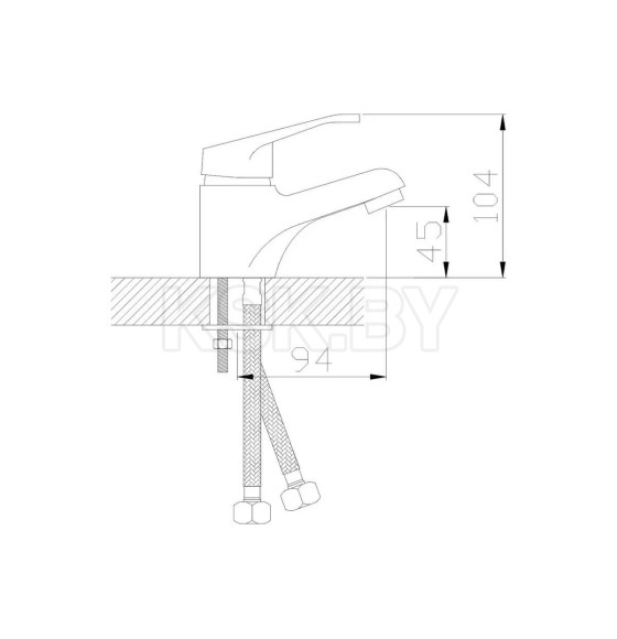 Смеситель для умывальника АНТЕЙ Викинг 107028 (107028-ANT) 