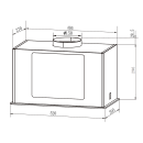 Вытяжка кухонная Weissgauff Antlia 850 BL (Antlia850BL) 