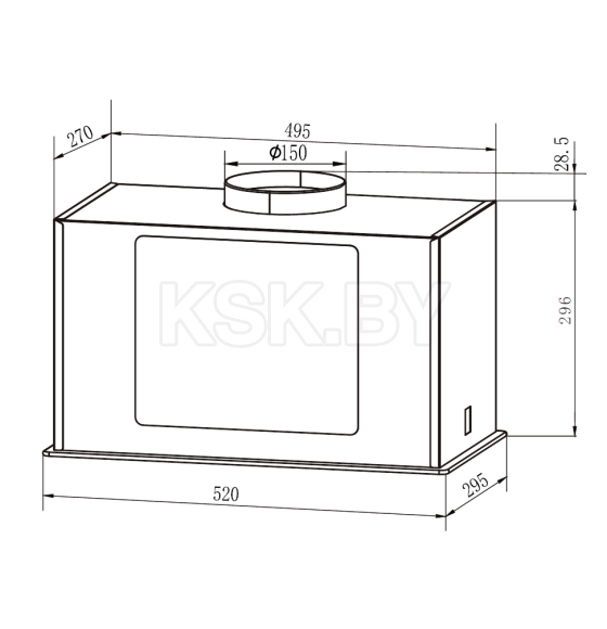 Вытяжка кухонная Weissgauff Antlia 850 BL (Antlia850BL) 