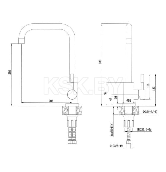Смеситель для кухни АНТЕЙ Булат 511515 (511515-ANT) 