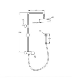 Душевая система GOTA ROCIO G635241