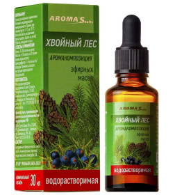 Аромакомпозиция эфирных масел "ХВОЙНЫЙ ЛЕС" водорастворимая, 30 мл AROMA'Saules