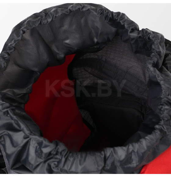 Рюкзак туристический Оптимал 2, 80л, 32*26*70, отд на шнурке, н/карман, 2 бок сетки, серый/красный 4931756 (4931756) 