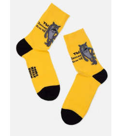 Носки мужские 2155 Брестские СОЮЗМУЛЬТФИЛЬМ ("Жил-был пес", средней длины), р. 27 рис.494  Я.ЖЕЛТЫЙ