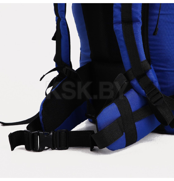 Рюкзак туристический Таймтур 1, 90л, 35*27,5*82, 3, отд на шнурке, н/карман, 2 бок сетки, син/серый 6711998    (6711998) 