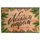 Коврик банный придверный с принтом "С легким паром" Банная забава (9599293) 