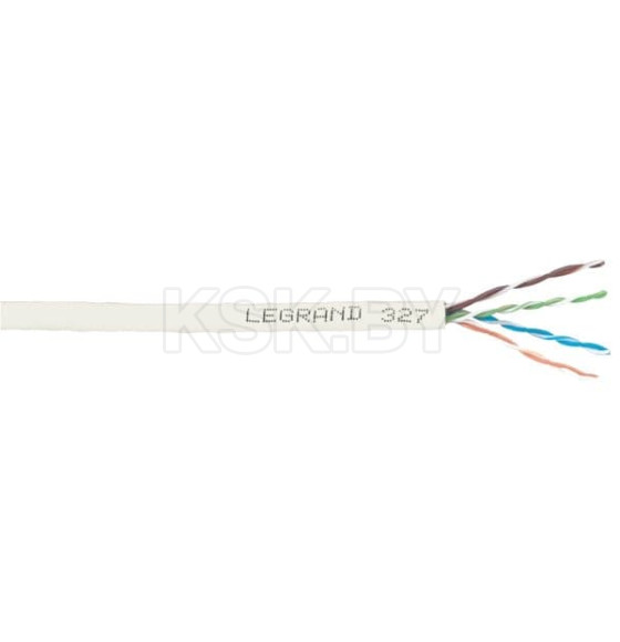 Кабель сетевой UTP CAT5E медь 4 пары PVC (бухта 305м) Legrand (032751) 