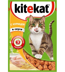 Корм влажный Kitekat курица в соусе 85 г