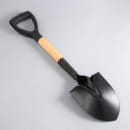 Лопата туристическая "Мастер К" штыковая, 67 см, черная, дерево   5090495 (5090495) 