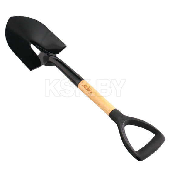 Лопата туристическая "Мастер К" штыковая, 67 см, черная, дерево   5090495 (5090495) 