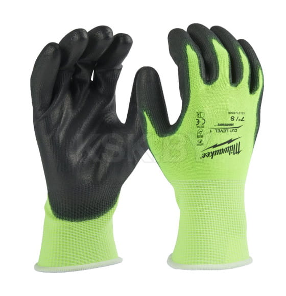 Перчатки защитные XL/10 Hi-Vis Cut level 1/A (12 пар) Milwaukee 4932492916 (4932492916) 