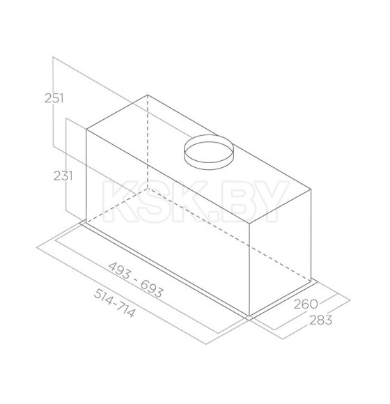 Вытяжка кухонная Elica FOLD BL MAT/A/52 (FOLDBLMAT/A/52) 