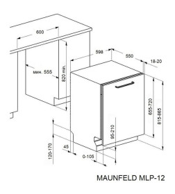 Посудомоечная машина MAUNFELD MLP-122D Light Beam