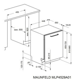 Посудомоечная машина MAUNFELD MLP4529A01 Light Beam