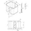 Кронштейн трубы на кирпич 9003 GrandLine Vortex прямоугольный