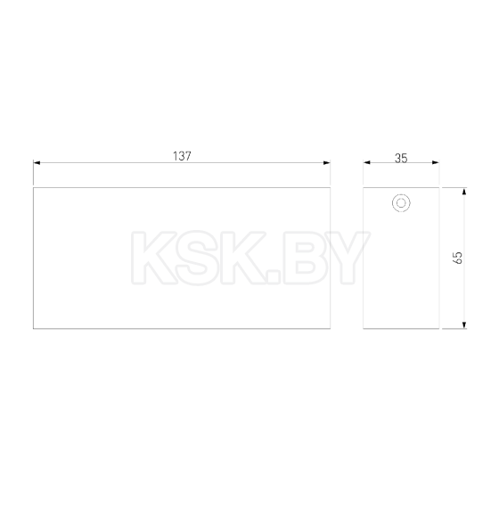 Светильник потолочный светодиодный 10W 3000K черный Block 25109/LED (a066998) 